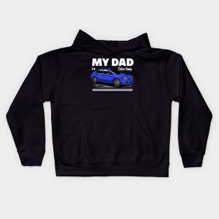 My dad is subie gang Kids Hoodie